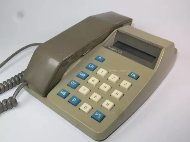 Británico Telecom Botón Sceptre 100 Teléfono 1982 Repuestos O Reparar