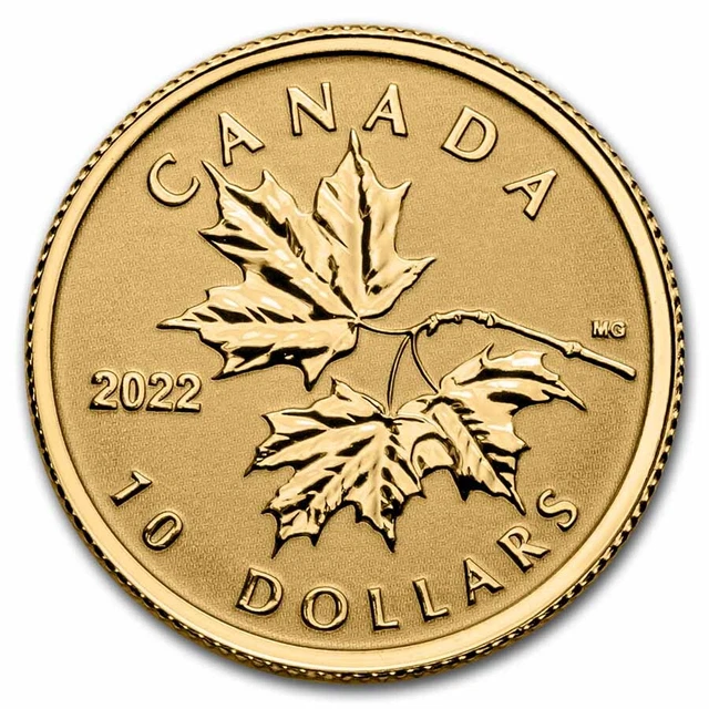 2022 Canada Gold $10 Everlasting Maple Leaf - SKU#253552