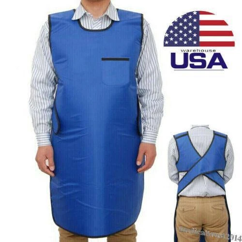0.35mmPb Dental Lab X-Ray Radiation Protection Apron Lead Vest Cover Shield New