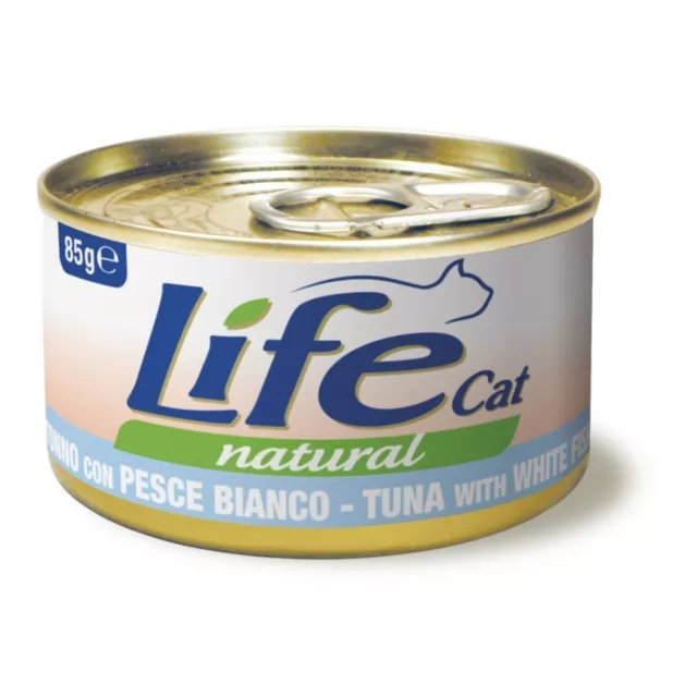 Life Cat Natural Tonno Con Pesce Bianco 85 Gr