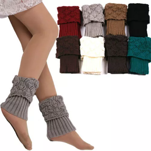 Hiver Multicolore Tricot Chaussettes Femme Jambière Gifts Crochet Les chaussette