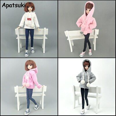 Fashion Doll Clothes Hoodie For 11.5" Doll 1/6 Coat Outfits Pants Canvas Shoes