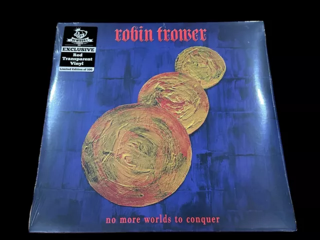 Robin Trower No More Worlds To Conquer Record Album Red Vinyl LP New Limited 500