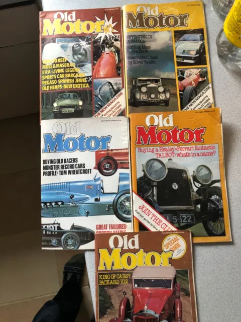5 x OLD MOTOR MAGAZINES - June 1979, July 1979,  Sept 1979, Oct 1979, Nov 1979.