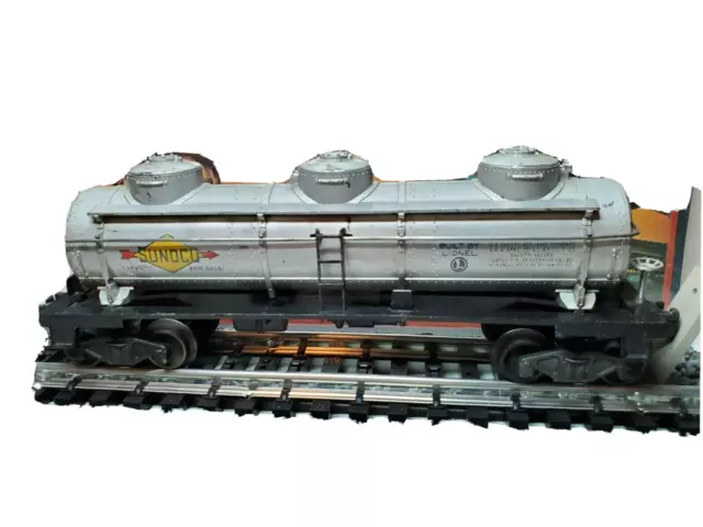 Lionel 6415 Sunoco 3 Dome Tanker Car Postwar Model Railway read description Lionel 6415 Sunoco 3 Dome Tanker Car Postwar Model Railway read description