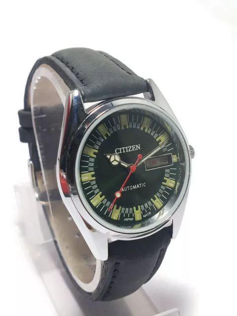 Vintage Citizen Automatic Movement Day Date Dial Mens Analog Wrist Watch J248