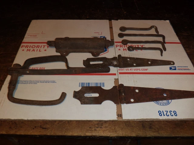 ANTIQUE BARN SHED DOOR HANDLE  latches spring loaded pull latch