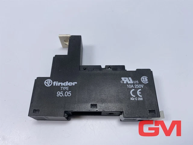 FINDER RELAY SOCKET Type 95.05 10A 250V Relay Version Black $14.44 ...