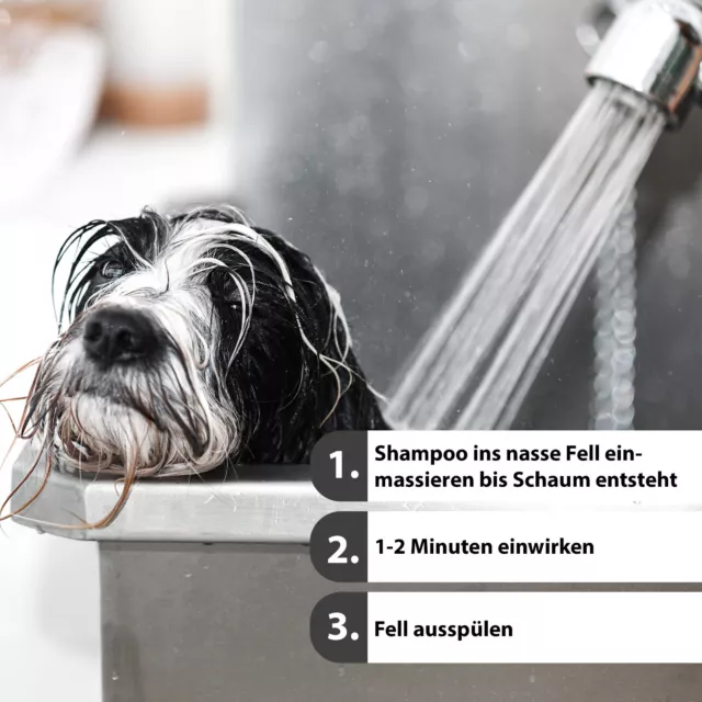 Hunde Shampoo mit Conditioner Hundeshampoo gegen Juckreiz Fellpflege 3