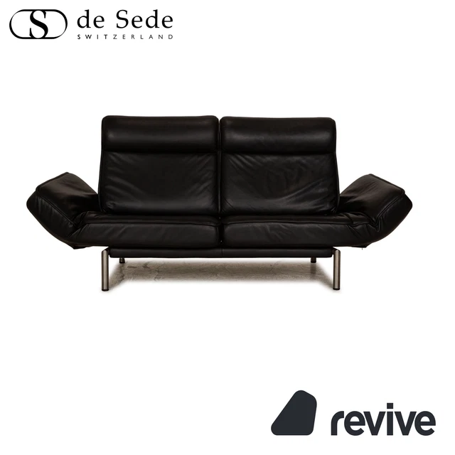 de Sede DS 450 cuero biplaza negro sofá función