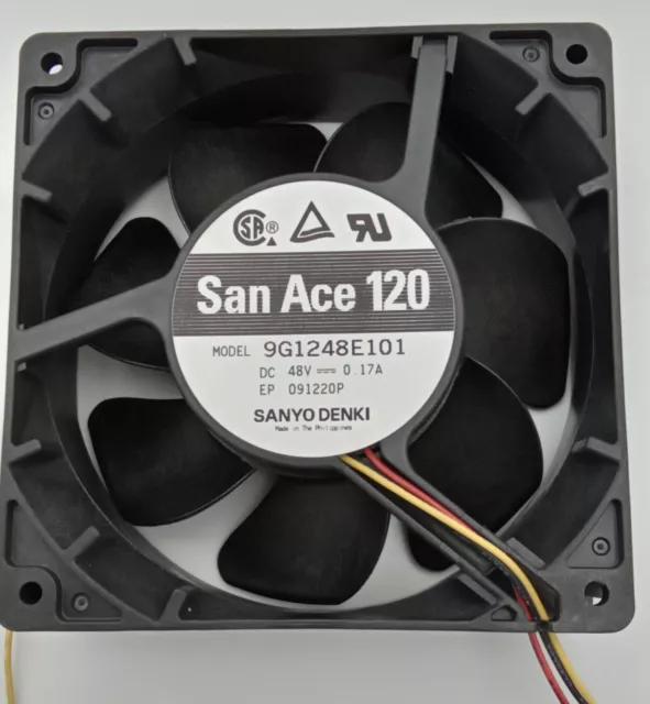 2x 9G1248E101  San Ace 120 FAN  VENTOLA 120x120x38mm 48VDC 0.20A 6.24W