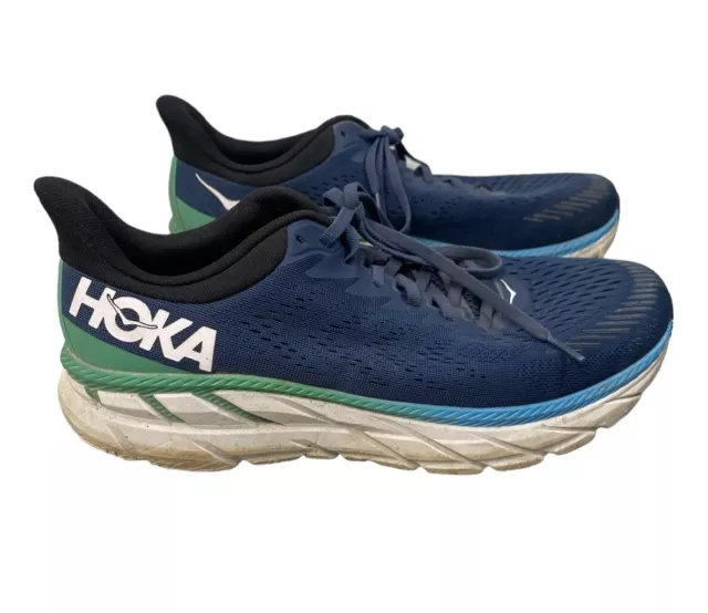 HOKA ONE ONE Men's Clifton 7 Size 10.5 Walking Running Shoes 1110508 ...