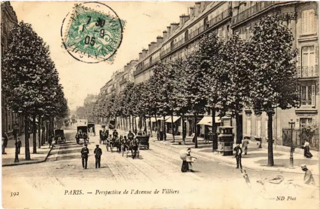 CPA AK PARIS 17th Perspective de l'Avenue de VILLIERS (539227)