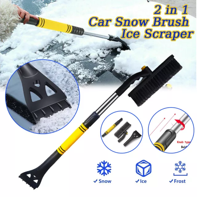 Ice Scrapers Long + Snow Brush Sweeper Set Black Red MURSKA Ice Scraper  Sweeper