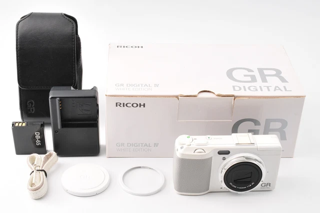 [Near MINT] RICOH GR DIGITAL IV White Edition 10.4MP Digital Camera JAPAN #339