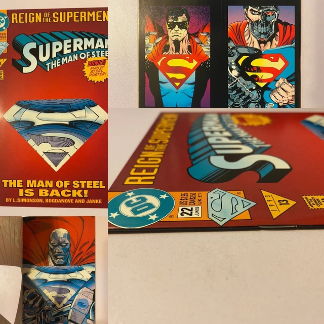 Superman The Man of Steel  # 22  Die Cut Cover