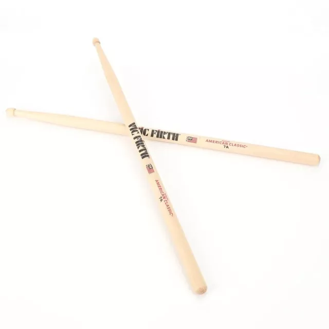 Vic Firth 5A Drum Sticks VF-5A Wood Tip Hickory American Classic Drummers Choice