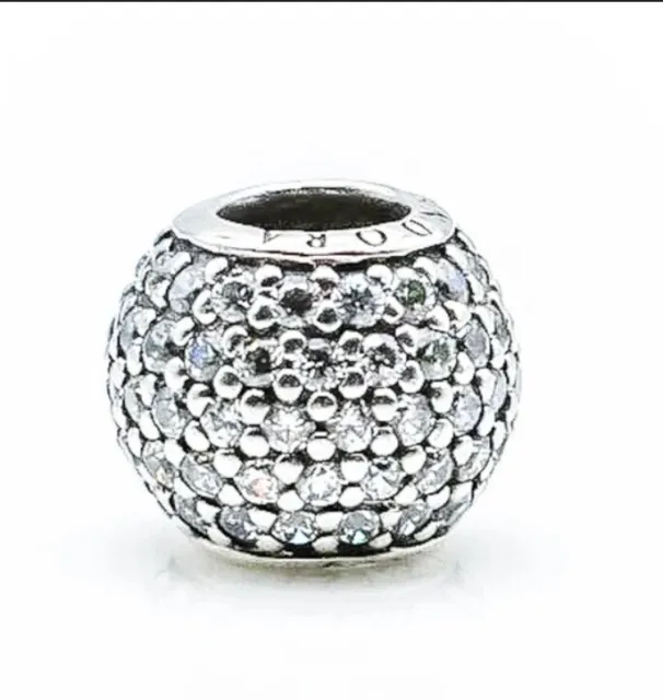 PANDORA Pave Lights Sterling Silver Charm With Clear Zirconia