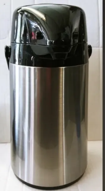 COFFEE,DISPENSER w/Pump. AIR POT HOT COLD, Stainless Finish 2.2 L Capacity
