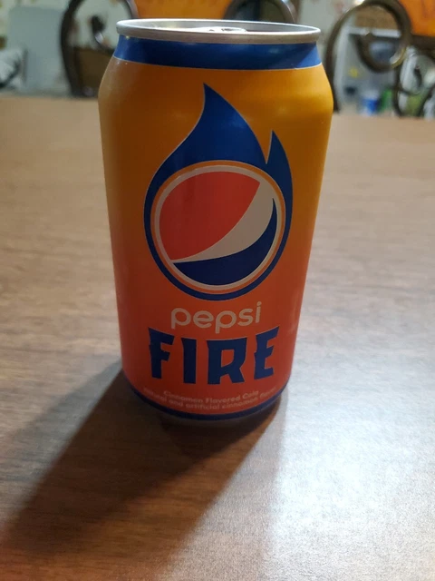 Pepsi Fire Cinnamon 12 ounce FULL Can!! New and sealed From 2017 !