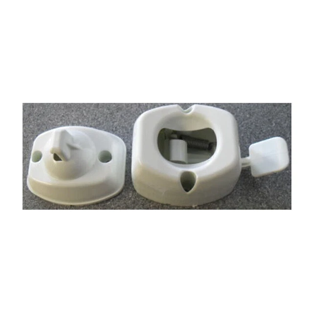 Türfeststeller Set Für Wohnwagen - 2 Paar Türhalter Weiß Mit Schrauben Für Camper