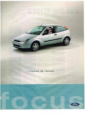 Publicité Advertising 420  1998  nouvelle Ford Focus   Ambiante ou Trend  2p 