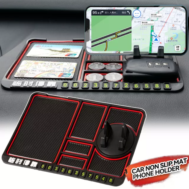 Auto Antirutschmatte Super Pad für Smartphone/ GPS/ MP4/ MP3 (Schwarz)