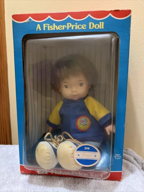 Vintage 1973 Fisher Price Lap Sitter My Friend Joey Doll Complete
