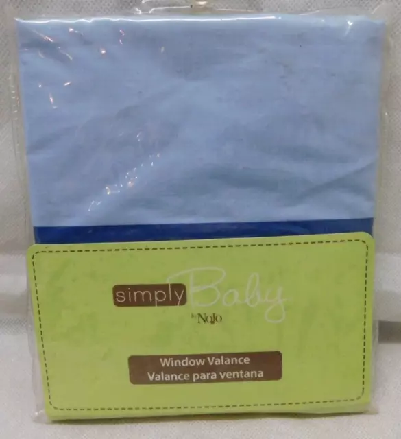The Simply Baby Nursery Hugs & Kisses Blue Window Valance Nursery