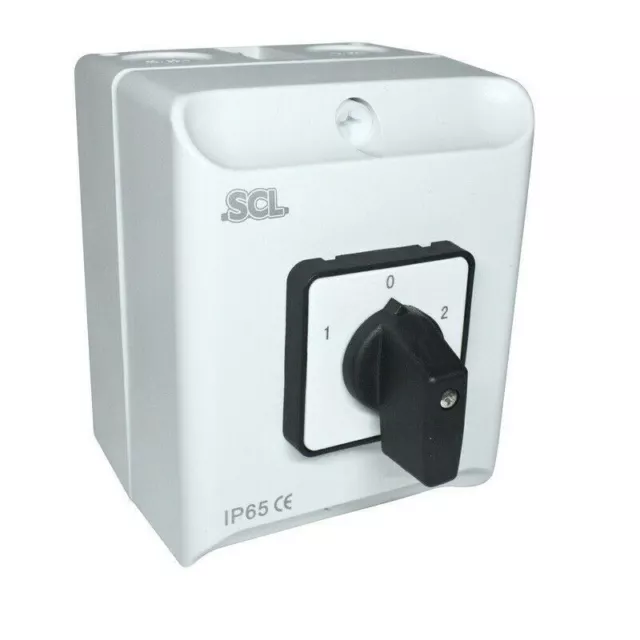 Scl 20Amp 2 Pole Ip65 Enclosed Change Over Switch - Ic220