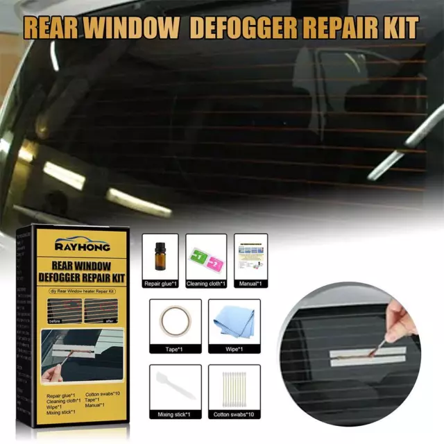 Car Rear Window Defogger Grid Lines Repair Kit For Scratched Defroster W7Q0