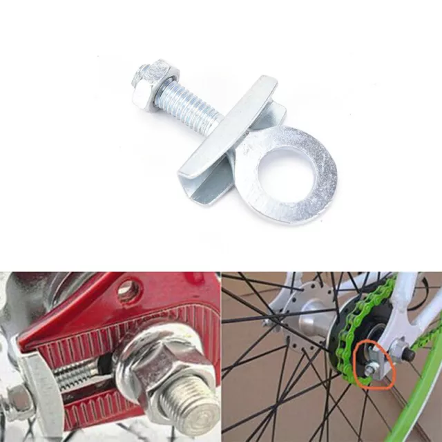 4x Bike Chain Adjuster Chain Tensioner Bike Cycle Bicycle Chain Tugs Axle * URUK