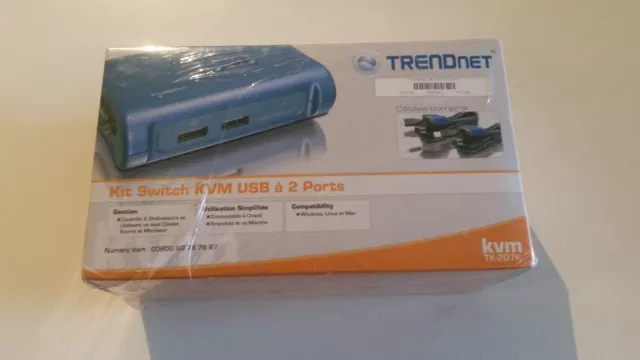 Trendnet TK-207K - 2-Port USB KVM Switch Kit