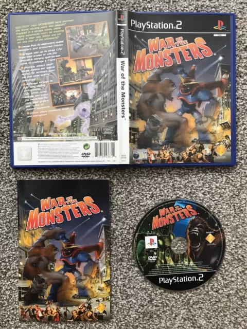 War Of The Monsters Sony Playstation 2 Ps2 Game With Manual Official Uk Pal