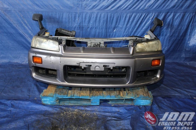 00-02 Nissan Skyline R34 GT25 Silver Front End Nose Cut Conversion JDM RB25DET 00-02 Nissan Skyline R34 GT25 Silver Front End Nose Cut Conversion JDM RB25DET