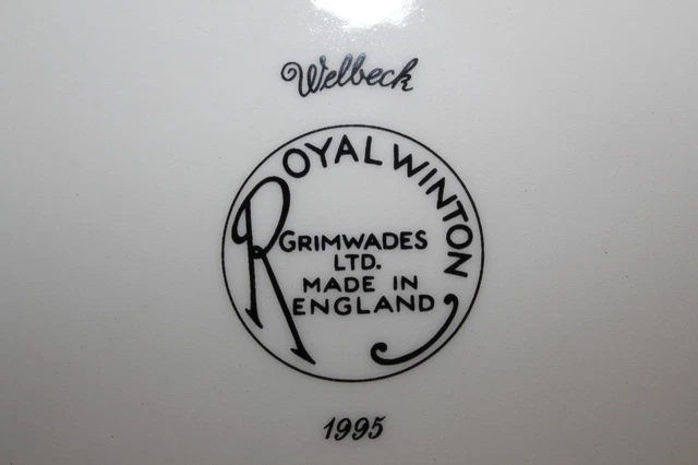 4 Royal Winton Grimwades Welbeck Vintage 1995 Chintz Dinner Plates 13