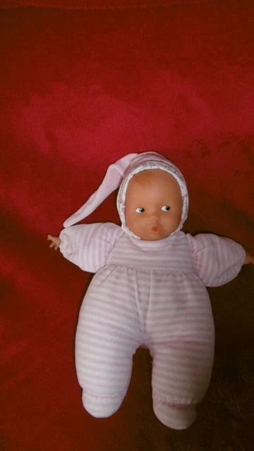 DOUDOU COROLLE POUP E Chiffon A Rayure Rose et Blanche BabyPouce