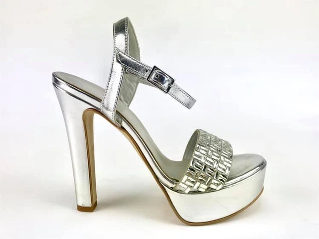 VIA DELLA SPIGA sandalo argento EUR 55 00 PicClick IT