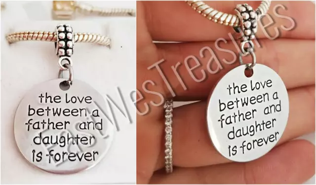 Mothers day Gift for Daughter Charm bracelet necklace Jewelry gift from father