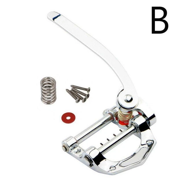 Silver Guitar Vibrato Bridge Tremolo Unit Tailpiece Flat Top For TeleSG Bod I1R1