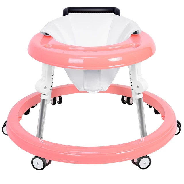 Asiento plegable para caminante para bebé y altura ajustable, centro de actividades para sentarse a pararse