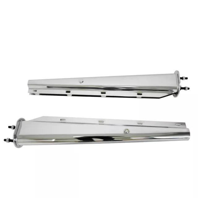 Semi Truck Straight Spring Loaded Mud Flap Hanger RH & LH 2.5" Bolt Chrome Steel