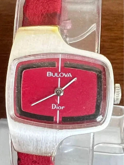 70s, Christian, Dior, × BULOVA, hand winding, wristwatch, Christian Dior,2910