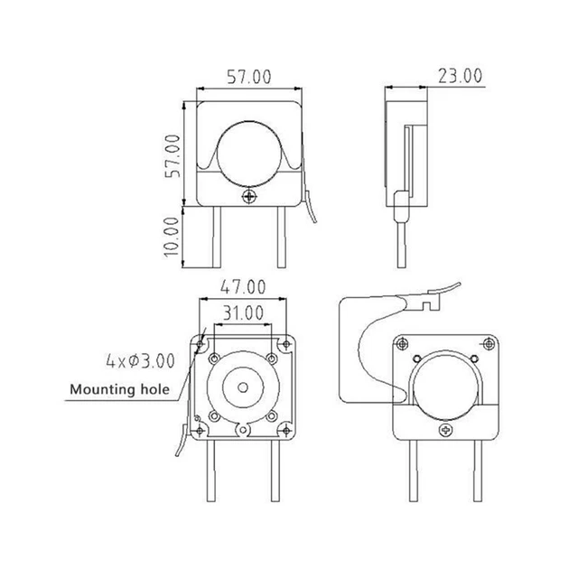 Pompa tubolare IP31 pompa per vuoto piccolo volume miniatura pompa autoadescante
