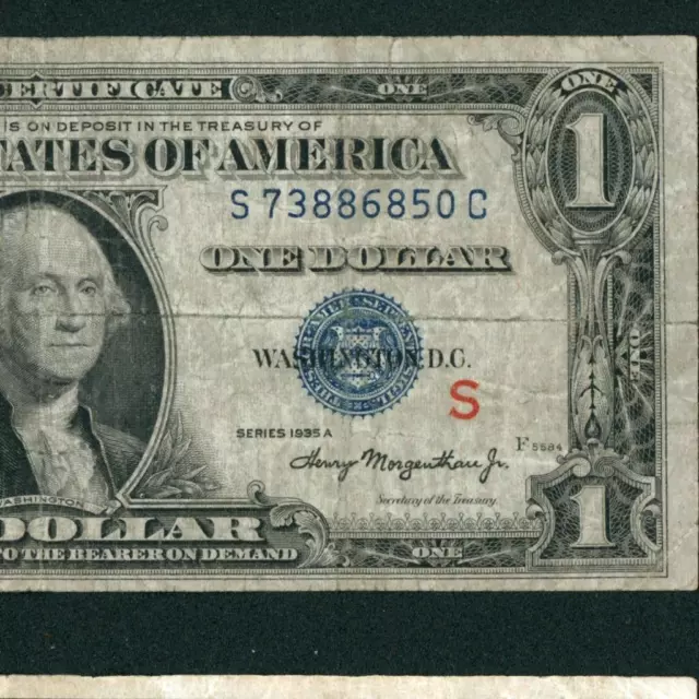 $1 1935 A Experimental ((S)) Silver Certificate ** PAPER CURRENCY