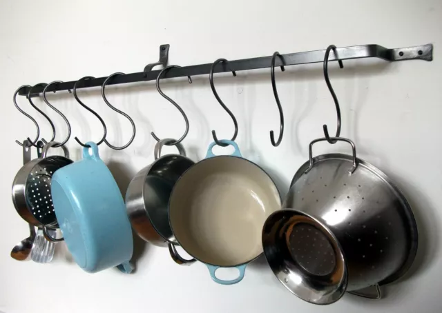 Long Hanging Pot Rack Pan Kitchen Iron