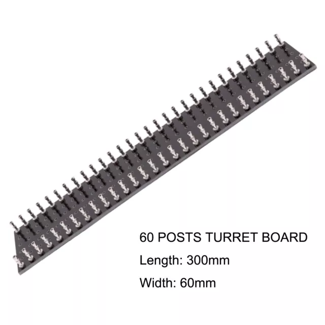 1PC TURRET BOARD 60 Post Tag Strip Board for Vintage AUDIO Guitar AMP HiFi DIY