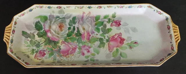 Plat à cake vintage porcelaine Seltmann Weiden Bavaria - Le Grenier de