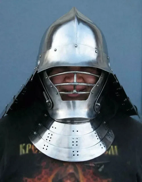 Sca Samurai WORKING MEDIEVAL JAPANESE Armor SCA Samurai Warrior Helmet In 16Ga ...