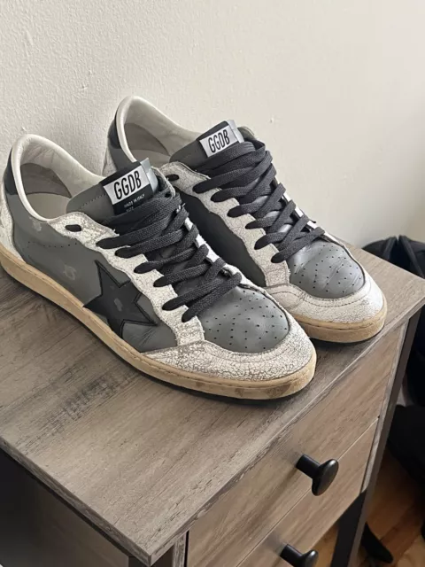 Size 9 - Golden Goose Ball Star Dark Grey